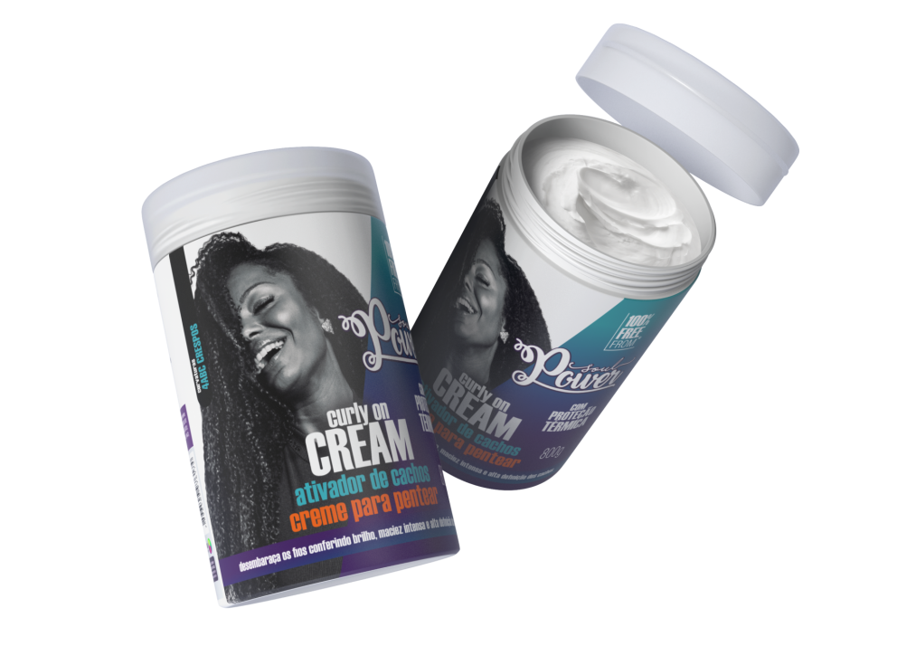 CURLY ON CREAM - POT&Atilde;O 800g